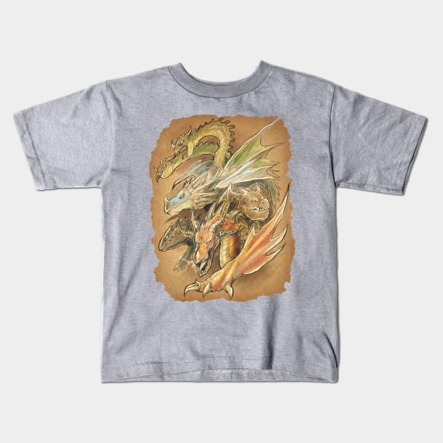 Let there be Dragons Kids T-Shirt by slifertheskydragon